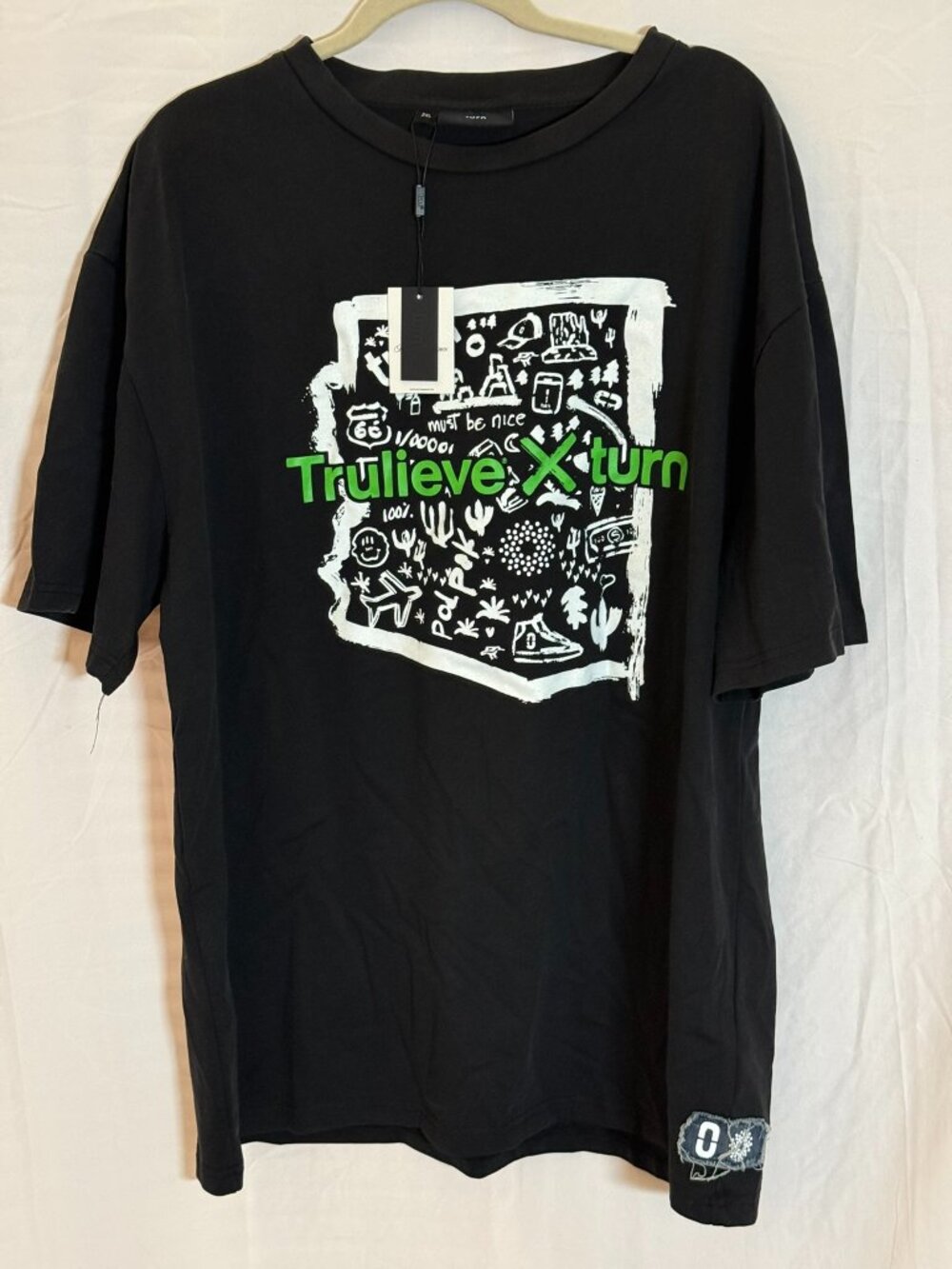 Trulieve X Turn MJ Brand Merch NWT 2XL XXL Black Tee T-Shirt